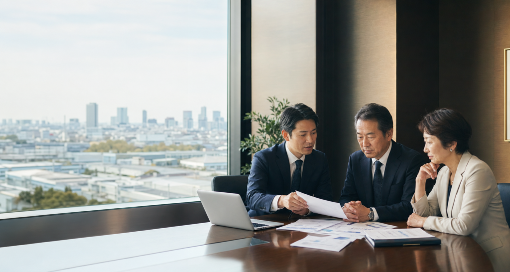 愛知県の企業オーナーとM&Aアドバイザーが相談するヒーロー画像