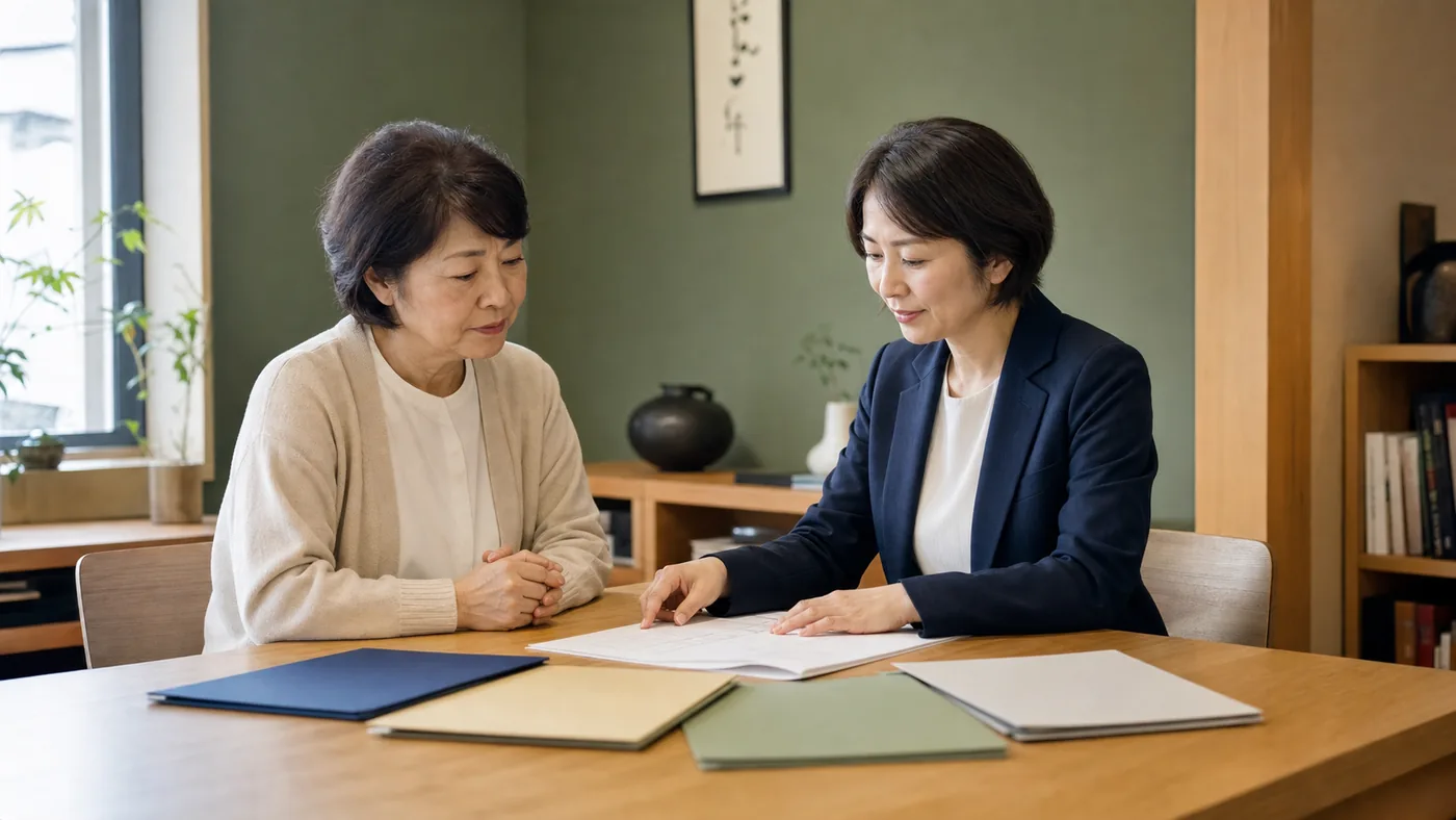愛知の企業オーナーが会社売却の検討事項を整理する様子